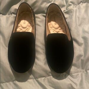 BIRDIES Black velvet  Women's Loafers